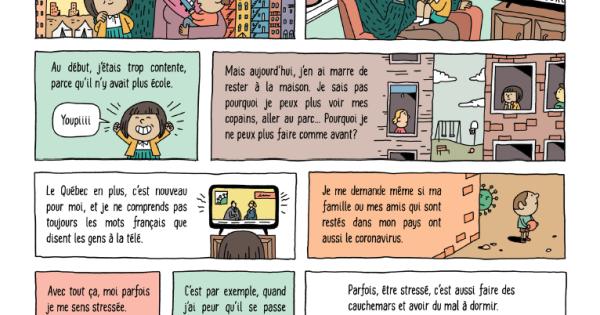BD pour enfants : Coronavirus, mes émotions dans un nouveau pays