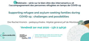 Webinaire - Supporting refugee and asylum-seeking families during COVID-19 : challenges and possibilities