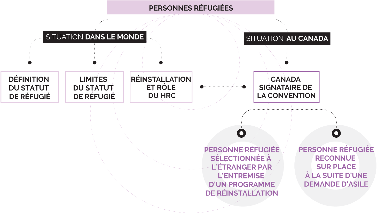 DIFFÉRENTS STATUTS ET MOTIFS DE MIGRATION FORCÉE