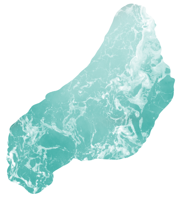 Précipitations : forme abstraite d'eau de mer