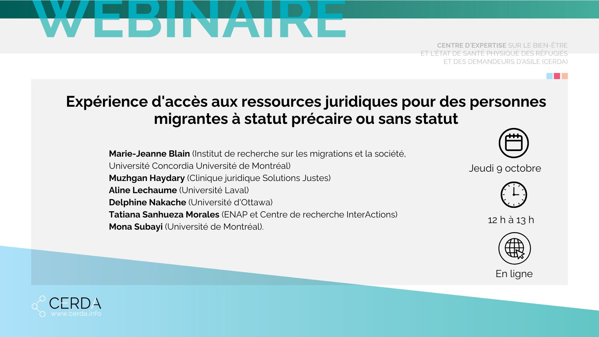 Visuel du webinaire du CERDA du 9 octobre 2025